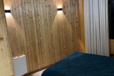ویلا استخردار با معماری چوبی در چالوس، عکس ۱۲